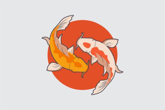 Download Japanese Koi Fish Illustration Vector - Vector Collection