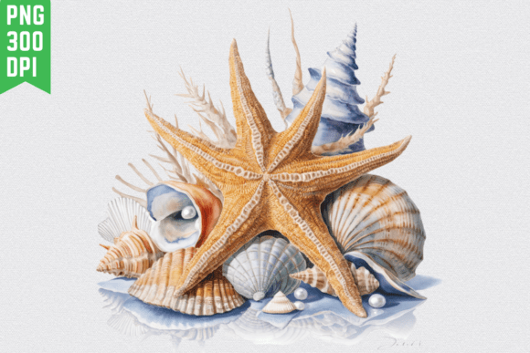 Download Starfish Coastal Seashell Clipart Sea - Seashell Collection