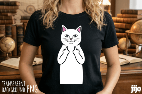 Download Cat Rude Humor Gesture PNG - Gesture Collection