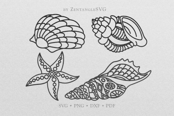 Download Seashell SVG, Mandala Shell SVG Bundle - Seashell Collection