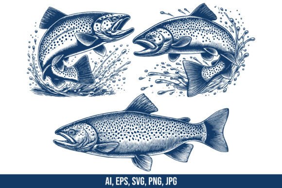 Download Trout Fish Vector Clipart - Vector Collection